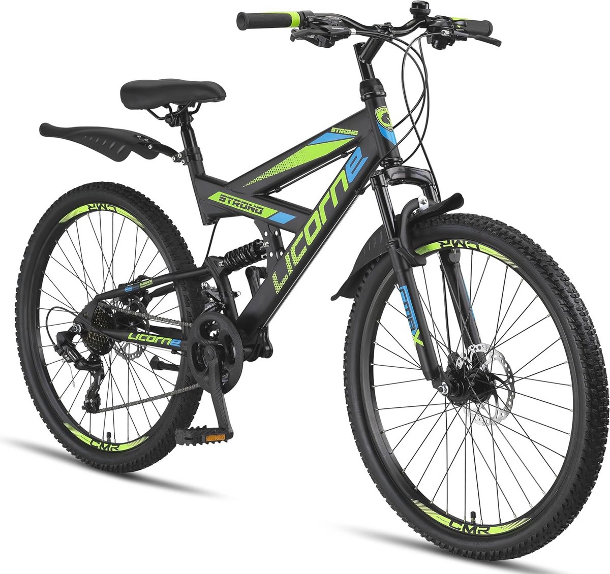Premium Mountainbike 26, 27.5 en 29 Inch - Volledige Vering, 21 Versnellingen en Schijfremmen voor Jongens en Meisjes Kinderfiets kopen online
