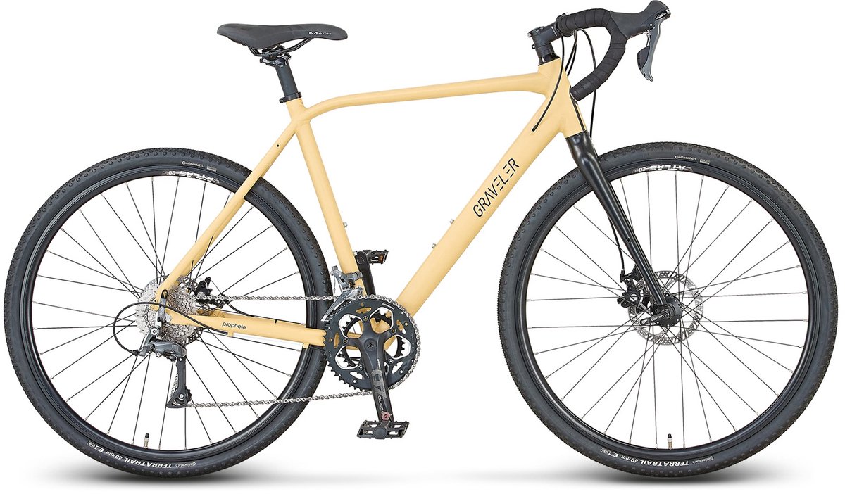 prophete graveler gravelfiets 28 55 cm zandkleur