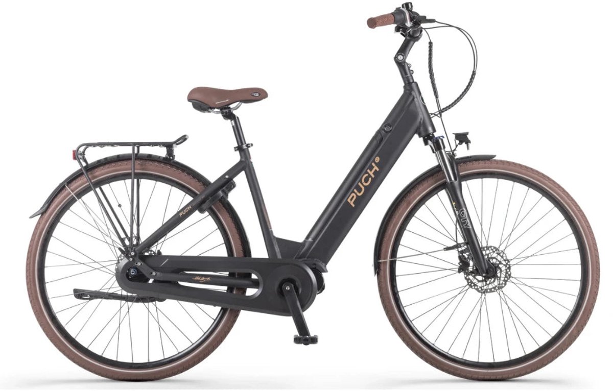 PUCH E-Dance S N7 Elektrische Fiets - Damesfiets - Mat Zwart - Lage instap - Ananda M80 - 7-versnellingen - E-bike Fiets (elektrisch) kopen online