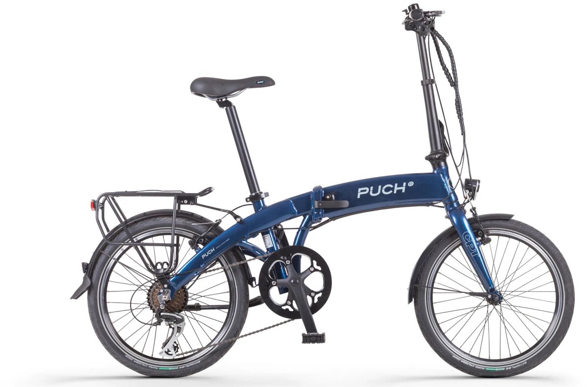 Puch E-Easy Vouwfiets Elektrische Fiets - Donker Blauw - E-bike Fiets (elektrisch) kopen online