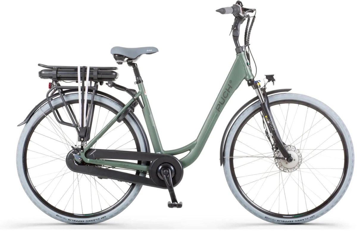 puch e soul n7 elektrische fiets damesfiets 50 cm khaki groen e bike
