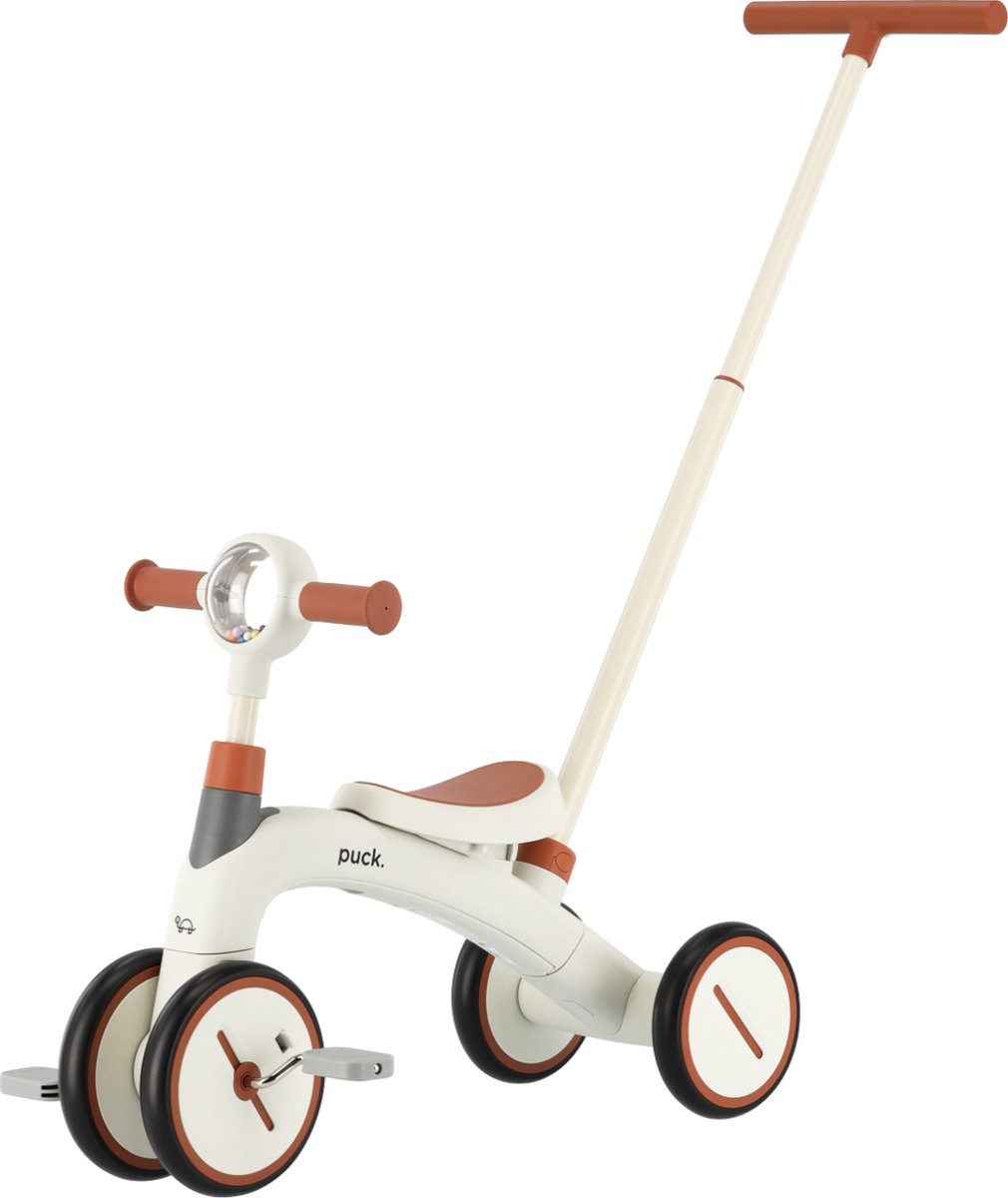 Puck 3-In-1 Driewieler - Wit/Bruin Driewieler kopen online