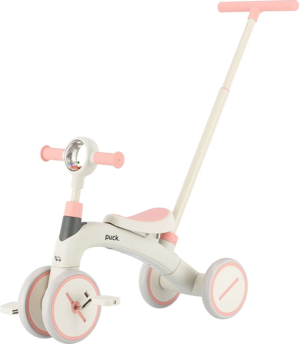 Puck 3-In-1 Driewieler - Wit/Roze Driewieler kopen online