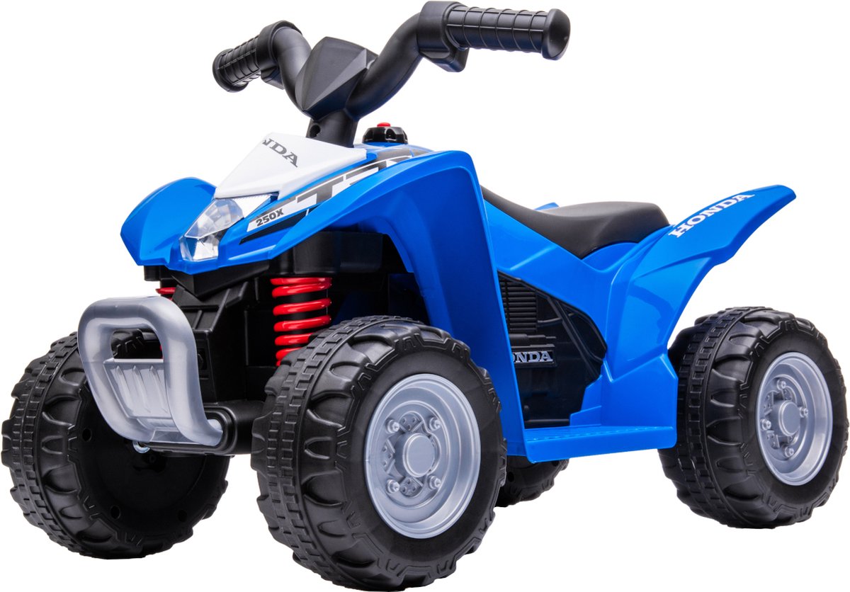puck kinderquad elektrisch honda blauw