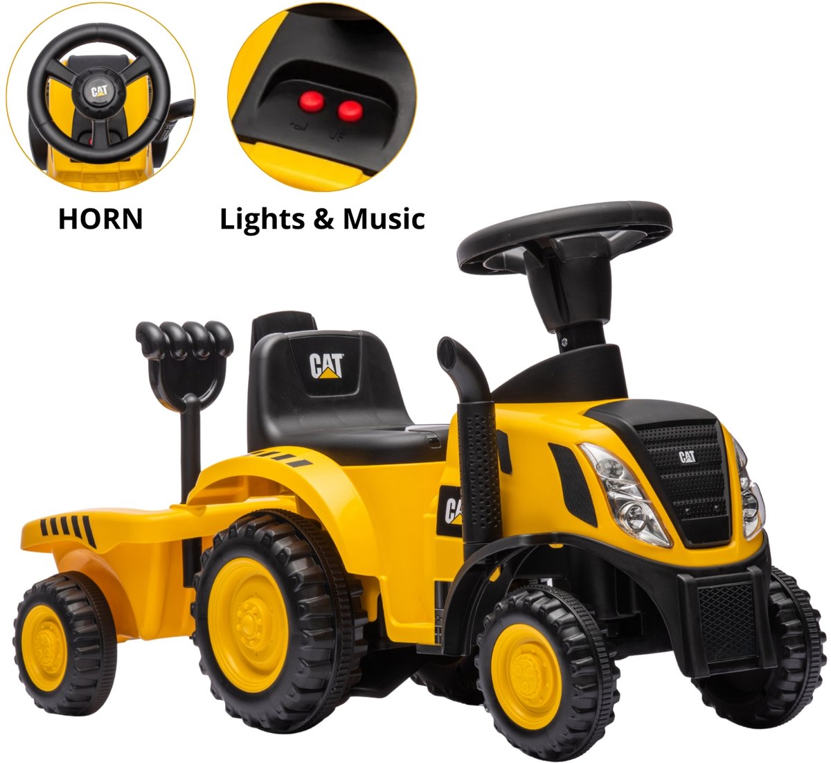 Puck loopauto tractor + aanhanger CAT Loopauto kopen online