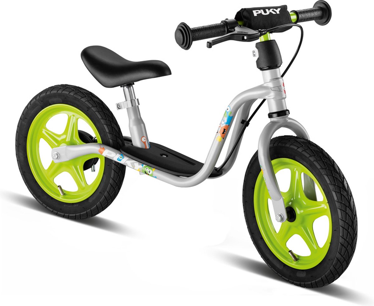 Puky Loopfiets voor kinderen vanaf 2.5 jaar in Zilver/groen Loopfiets kopen online