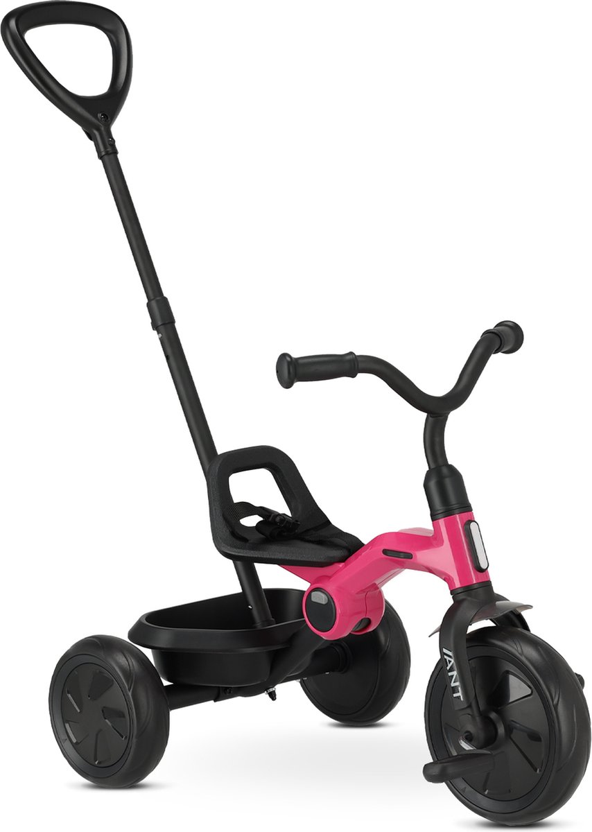 Qplay Ant Driewieler met duwstang - Roze Driewieler kopen online