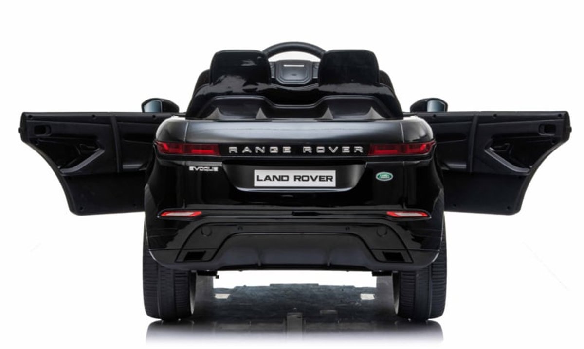 Range Rover Evoque Zwart - 1 Persoons - Lederen stoel - Hoog model incl. Bluetooth | Elektrische kinderauto - Inclusief afstandsbediening - Gratis verzending - KiddoCars Accuvoertuig kopen online