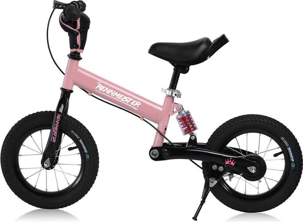 Rennmeister Loopfiets – in Hoogte Verstelbaar – 3-5 Jaar Roze Loopfiets kopen online