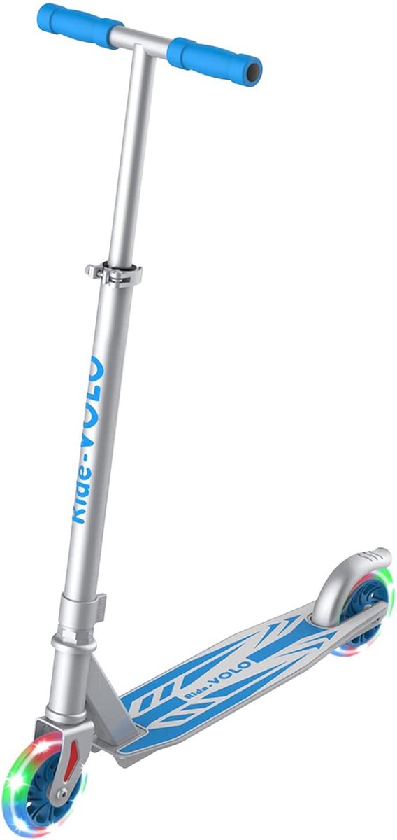 RideoVOLO Luxe Kinderstep - Aluminium Step - Lichtgevende wielen - Zilver Step kopen online