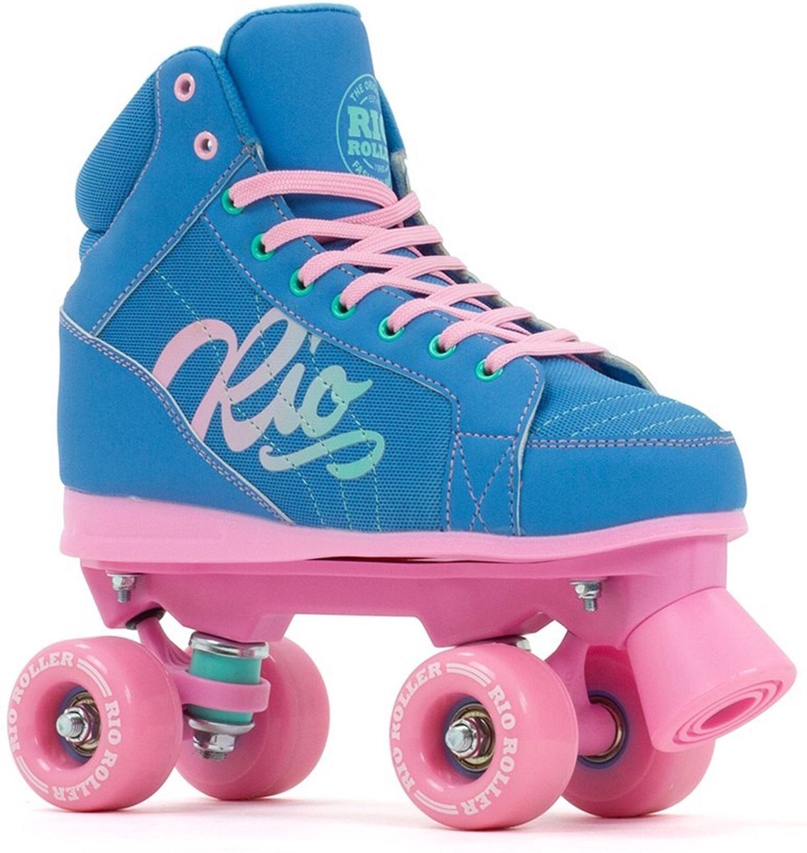 Rio Roller Lumina rolschaatsen - blauw / roze - maat 39.5 Rolschaatsen kopen online