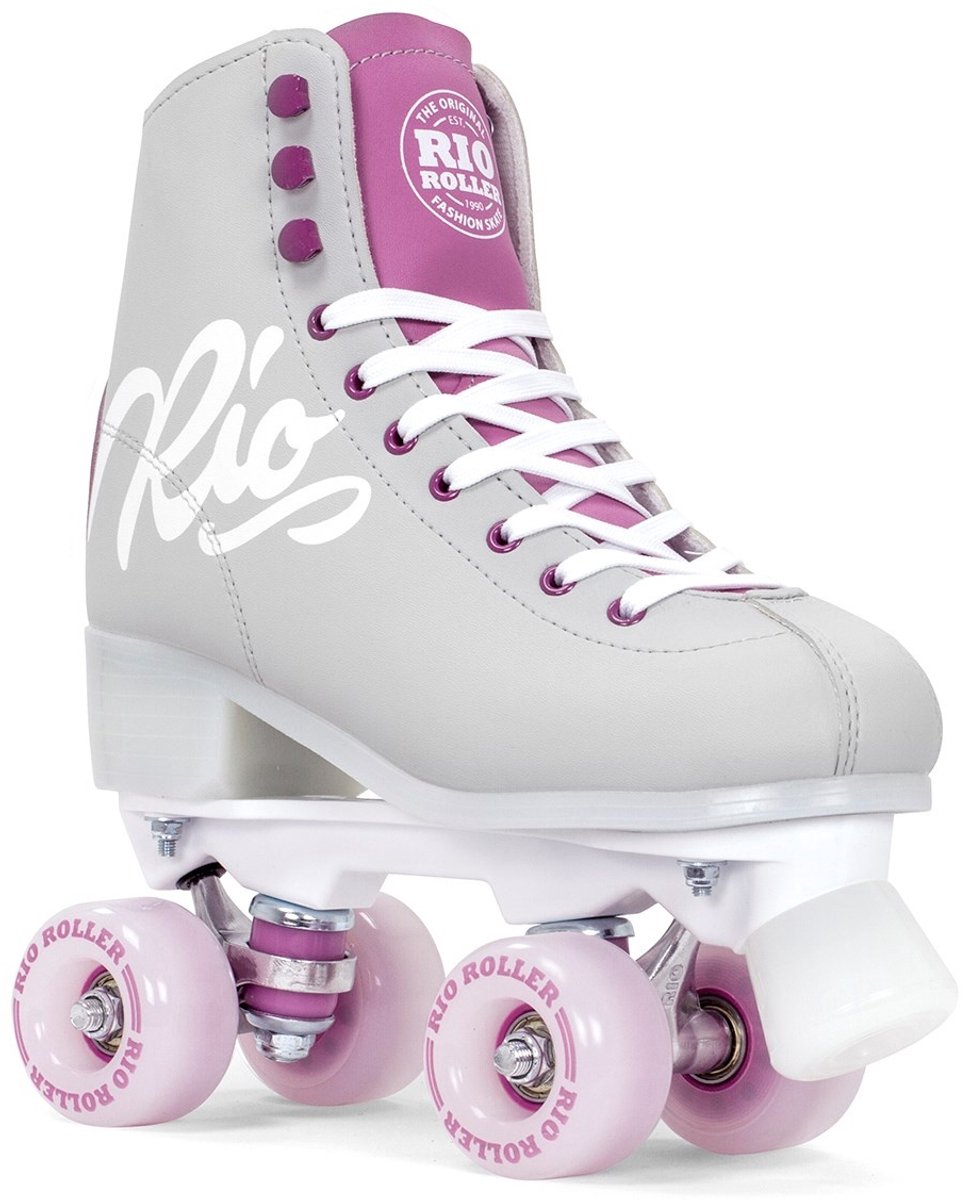 Rio Roller Script rolschaatsen - grijs / paars - maat 39.5 Rolschaatsen kopen online