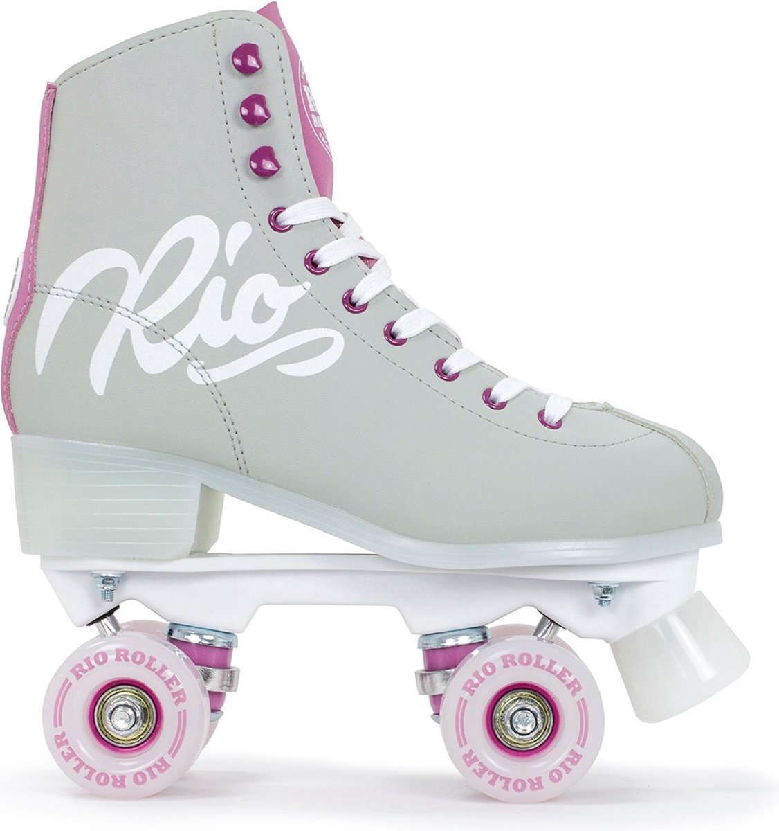 Rio Roller Script rolschaatsen - grijs / paars - maat 42 Rolschaatsen kopen online