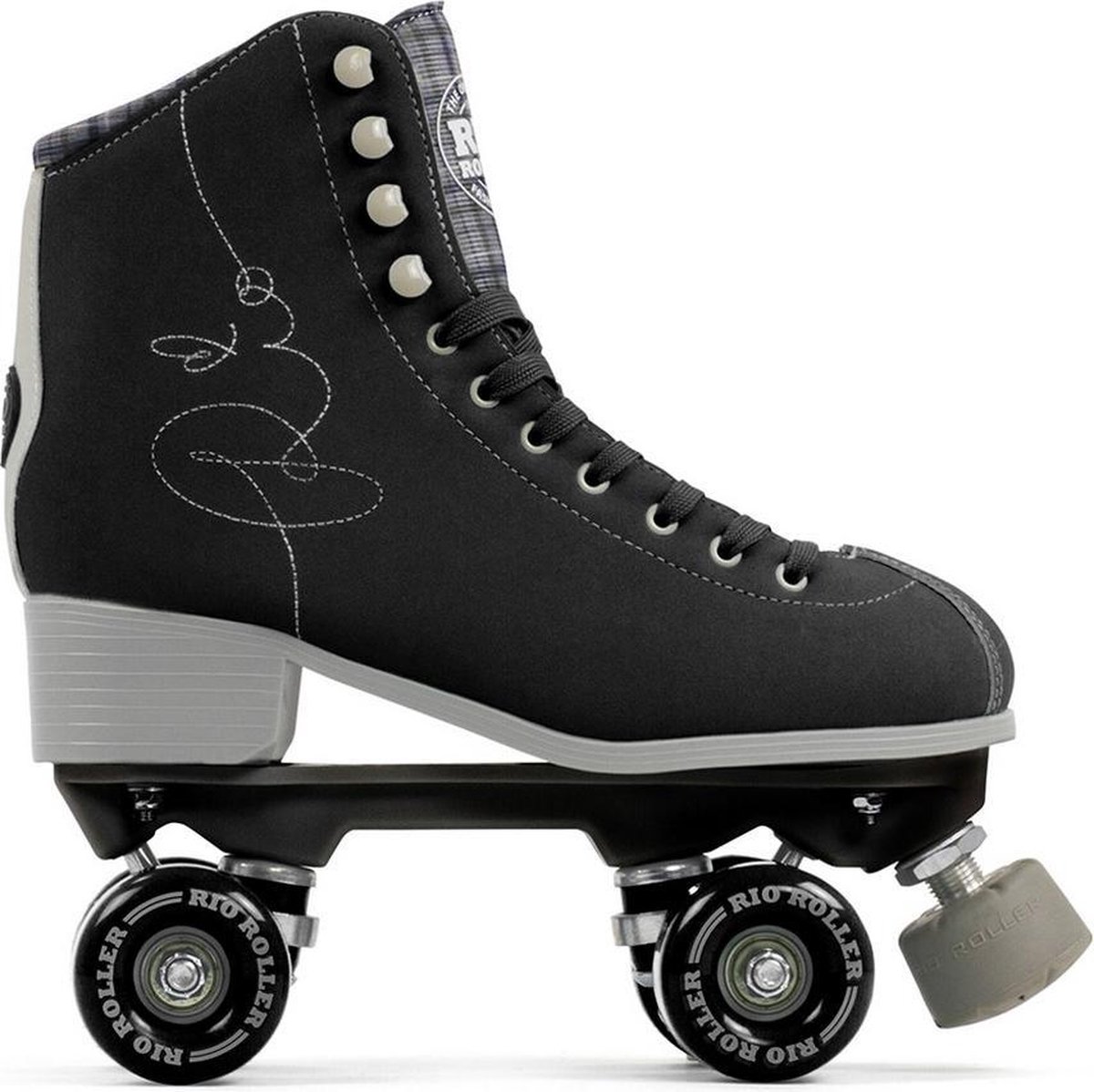 Rio Roller Signature Rolschaatsen - Vegan vriendelijk - Zwart - Dames - Maat 40,5 (binnenzooltje: 26 cm) Rolschaatsen kopen online