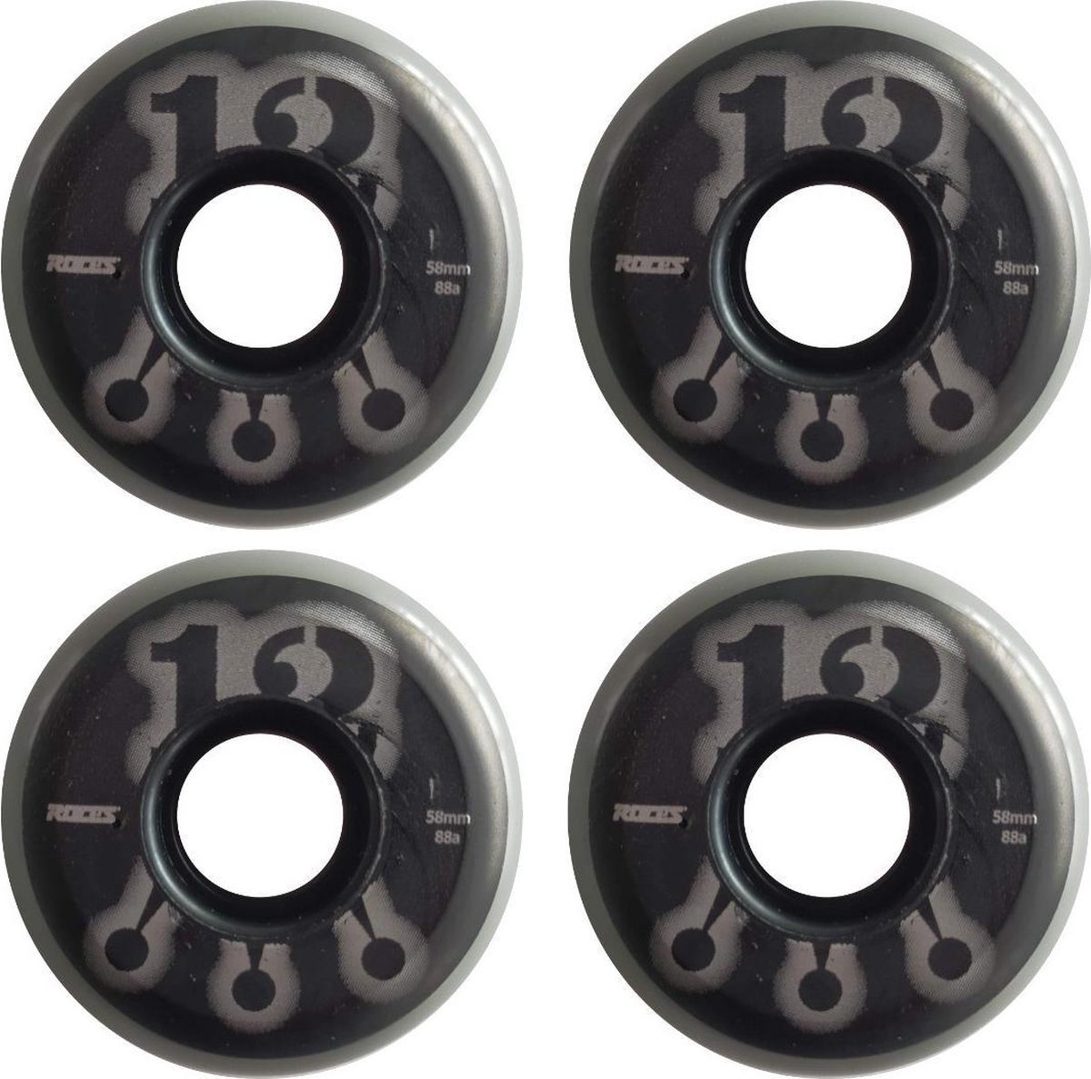 Roces - M12 - Stunt Skate Wielen - 58mm - 88A - 4 stuks Skateonderdeel kopen online
