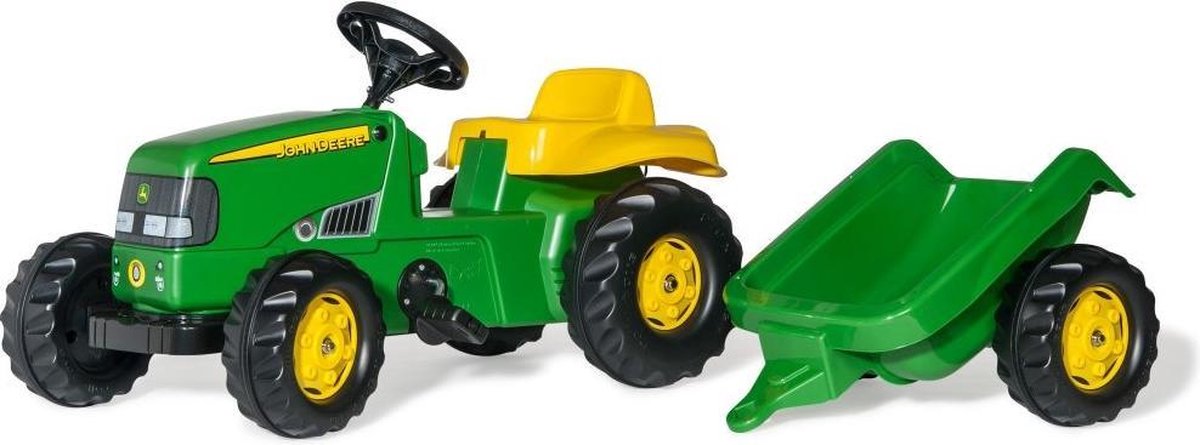 Rolly Toys John Deere Traptractor Rollykid - Met aanhanger - Vanaf 3 jaar Traptractor kopen online
