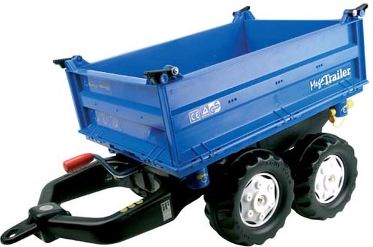 rolly toys mega aanhanger blauw