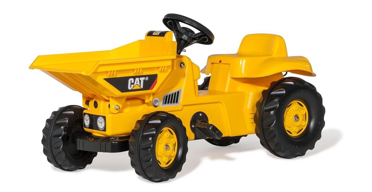 Rolly Toys RollyDumperKid CAT - Traptractor met Kiepbak Traptractor kopen online
