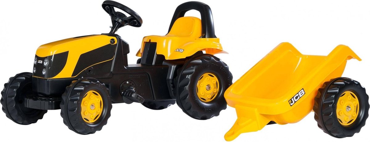 Rolly Toys rollyKid JCB - Traptractor met Aanhanger Traptractor kopen online