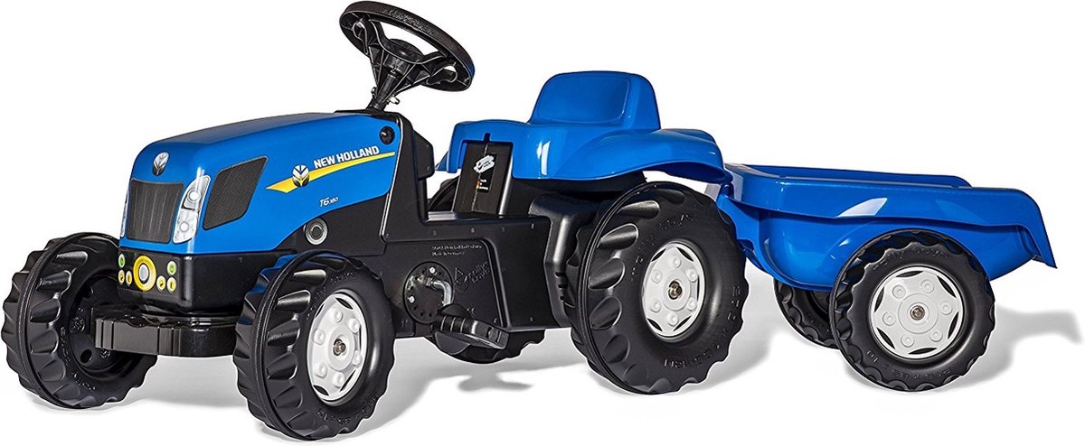 Rolly Toys rollyKid New Holland - Traptractor met aanhanger voor 2,5+ jaar Traptractor kopen online