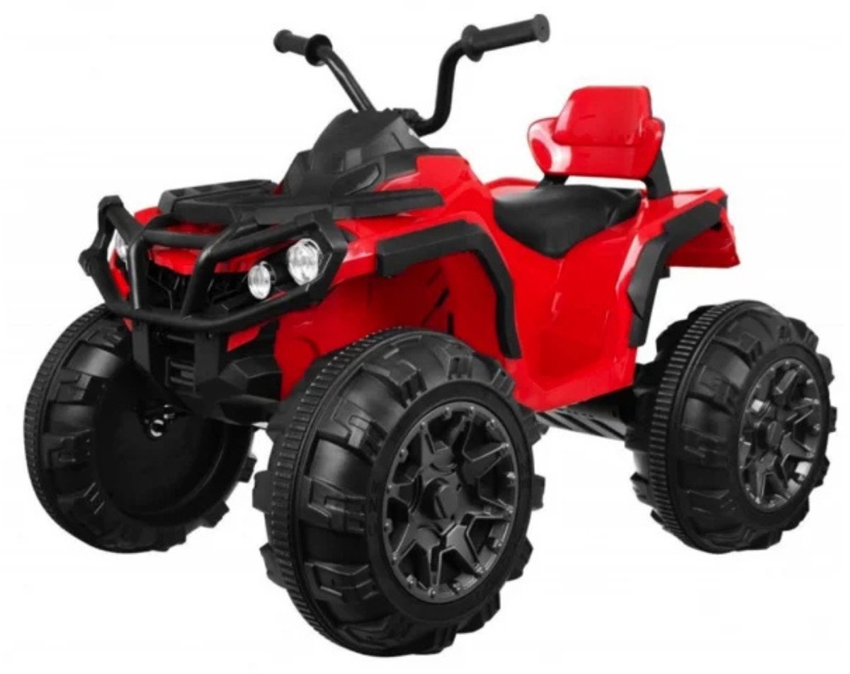 Rollzone Quad rood - 14 volt elektrische quad - Voor kinderen tot 6 jaar tot maximaal 30 kg - 2 motoren - rubberen banden - Led koplampen en achterlampen Accuvoertuig kopen online