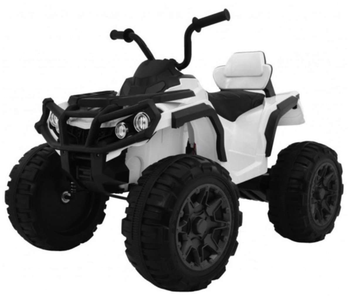 Rollzone Quad wit - 14 volt elektrische quad - Voor kinderen tot 6 jaar tot maximaal 30 kg - 2 motoren - rubberen banden - Led koplampen en achterlampen Accuvoertuig kopen online