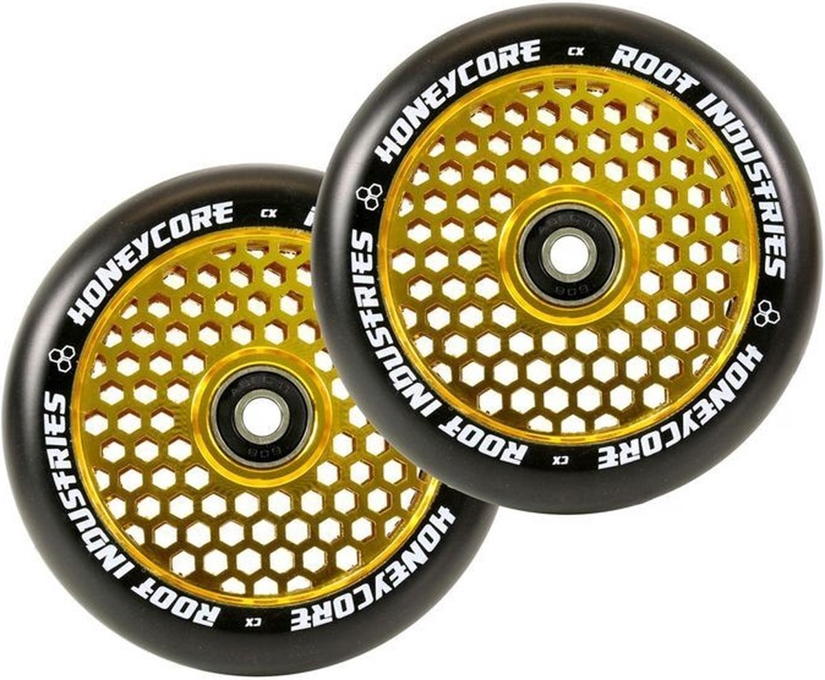 Root Honeycore Stuntstep Wielen 2pc. - Gold Buitenspeelvoertuigaccessoire kopen online