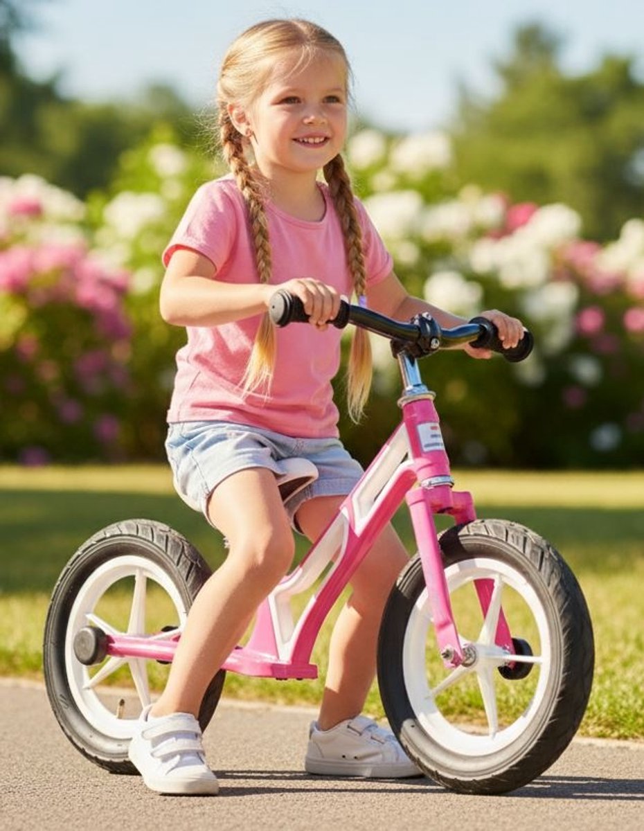 Sajan Loopfiets - Aluminium - Roze Loopfiets kopen online