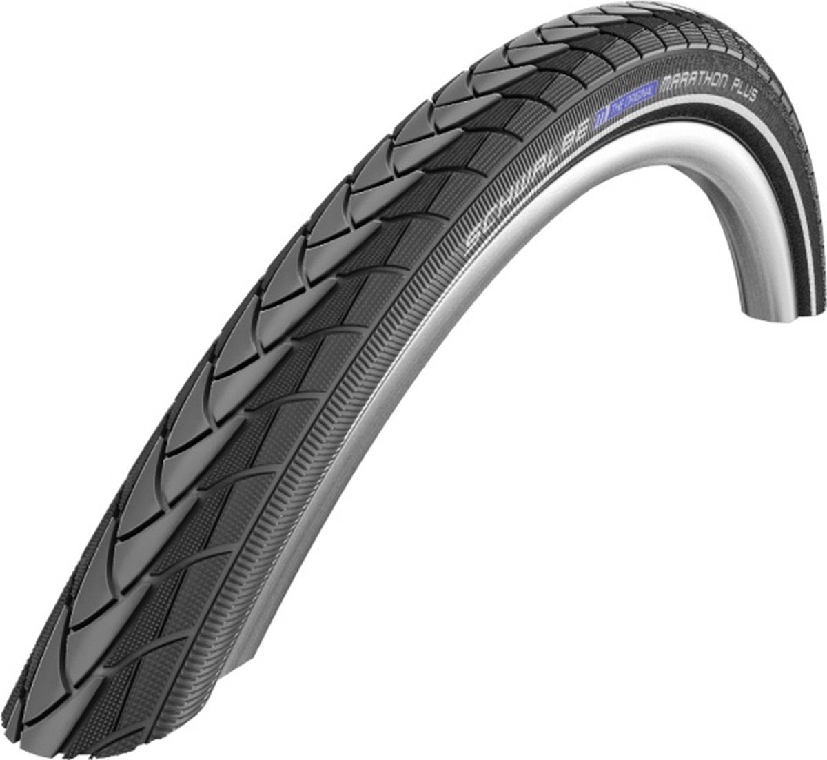 schwalbe draadband marathon plus smartguard reflecterend 28 x 1 1 inch 28 622 80 110 psi zwart