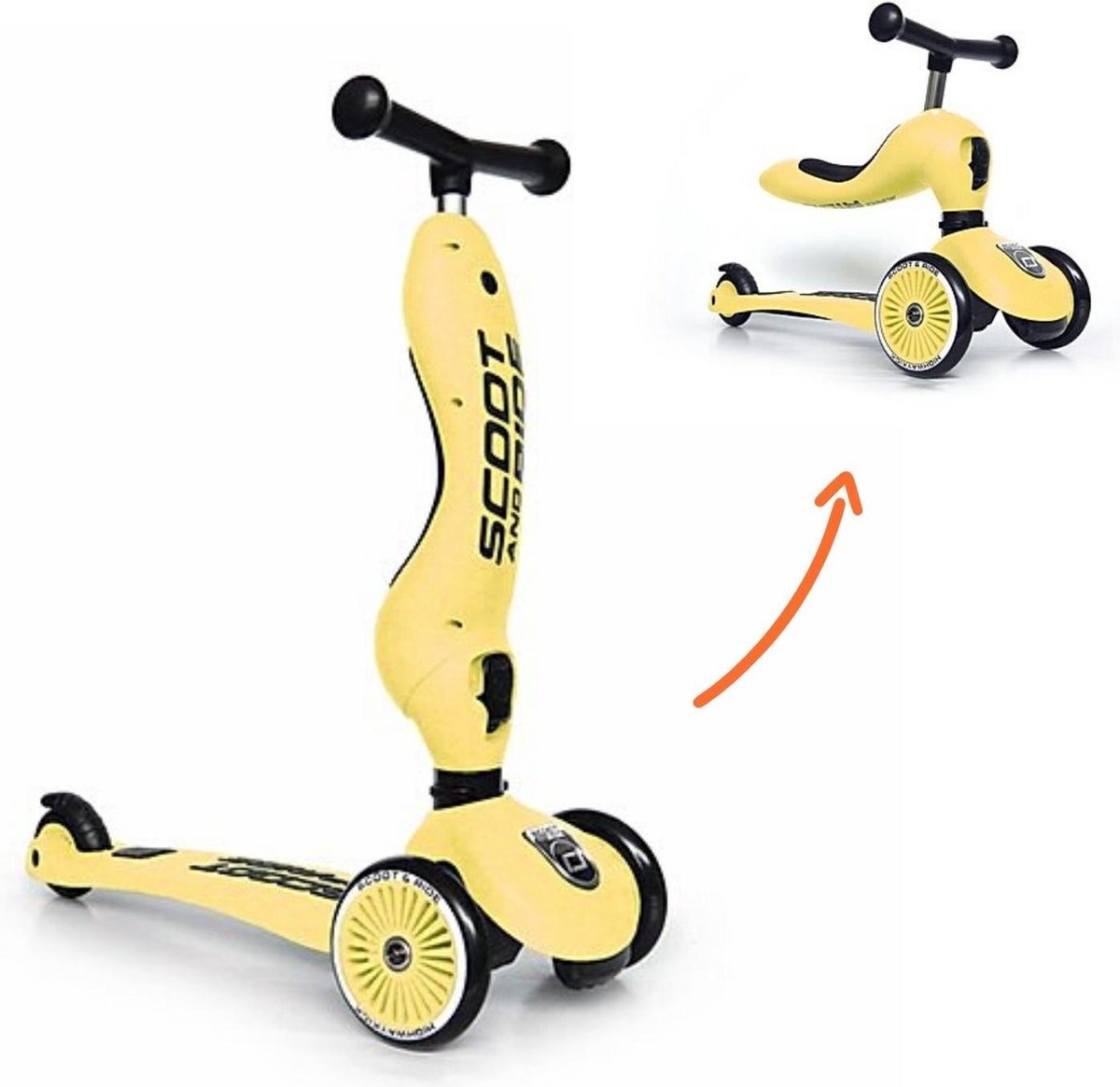 Scoot and Ride Highwaykick 1 Step - Loopfiets Lemon Loopfiets kopen online
