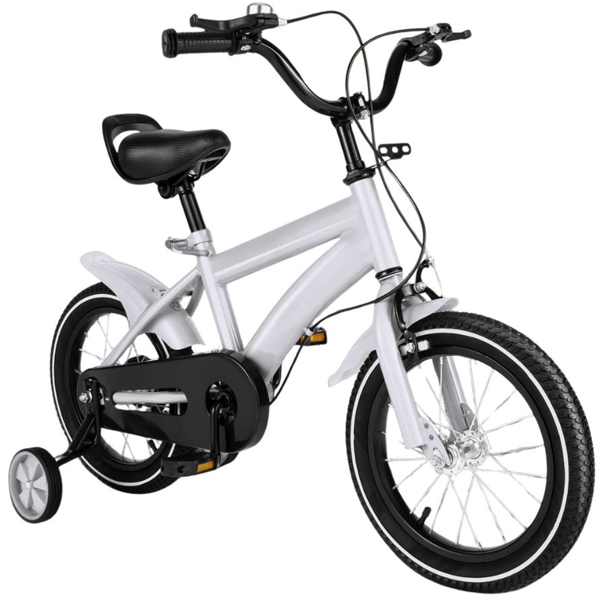 serolux loopfiets 2 in 1 loopfiets 14 inch wielen stevig koolstofstaal frame training wheels verstelbare zit en armleuninghoogte schokabsorberende rubberen banden 2 5 jaar wit