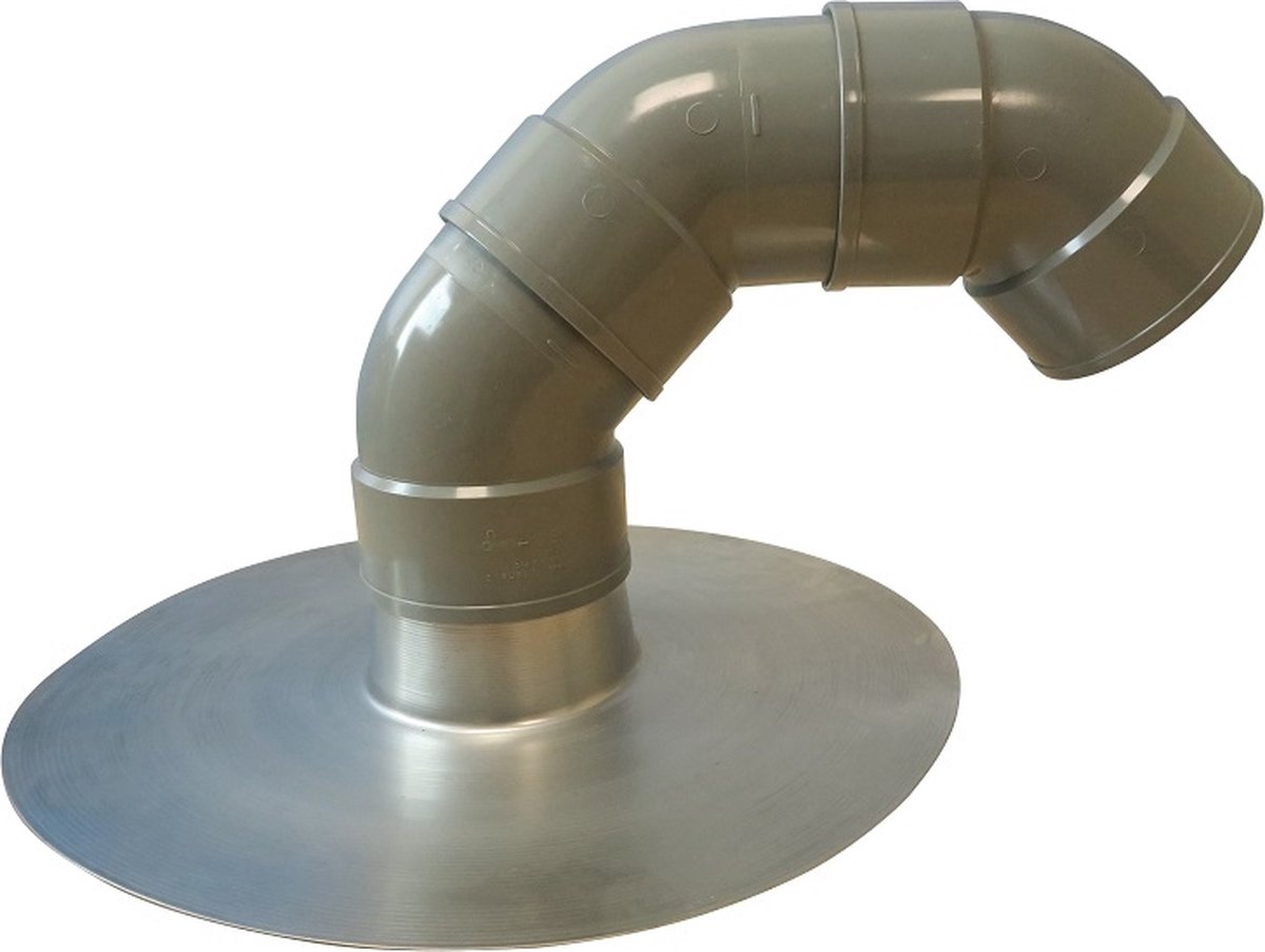 SET - Aluminium plakplaat + 3x bocht 45° - t.b.v. kabeldoorvoer Skateonderdeel kopen online