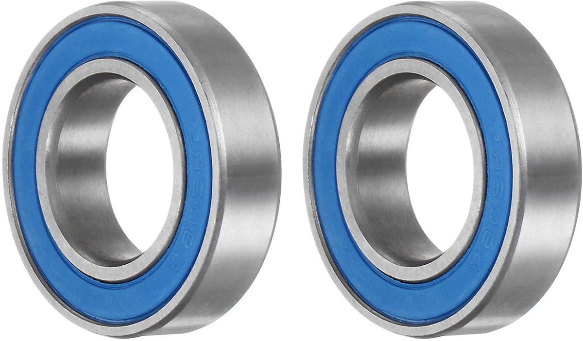 Set van 2 Rubberen Afgedichte Groefkogellagers 15x28x7mm voor RC Auto's en 3D-printers Skateonderdeel kopen online
