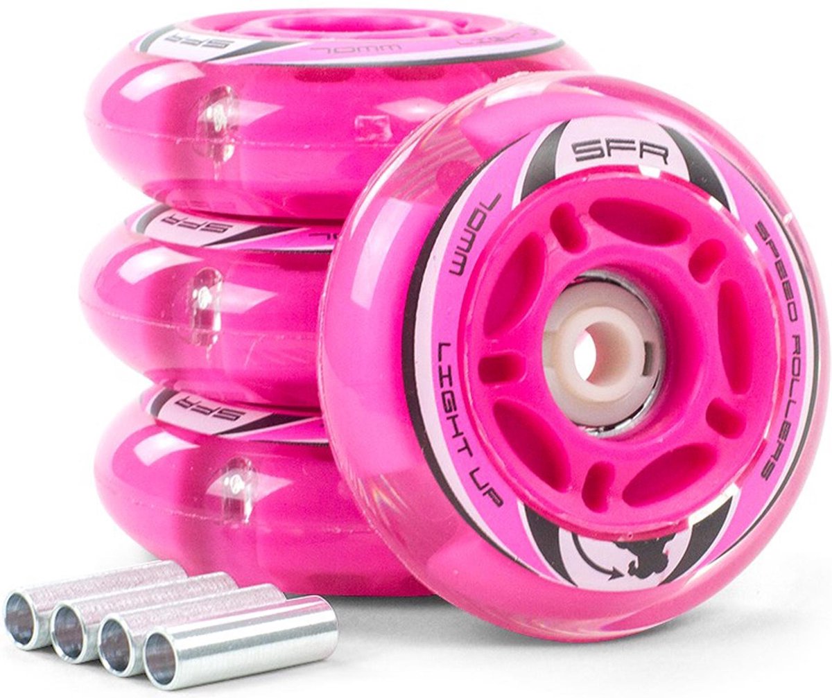 sfr led skeeler wielen roze