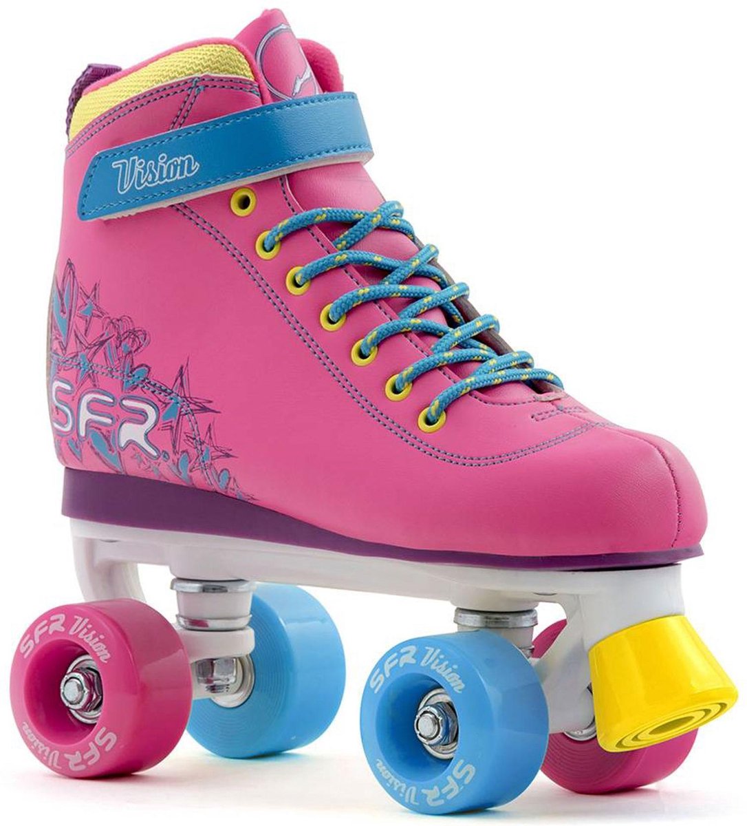 sfr vision ii rolschaatsen rollerskates vegan vriendelijk tropical maat 37 vallen klein