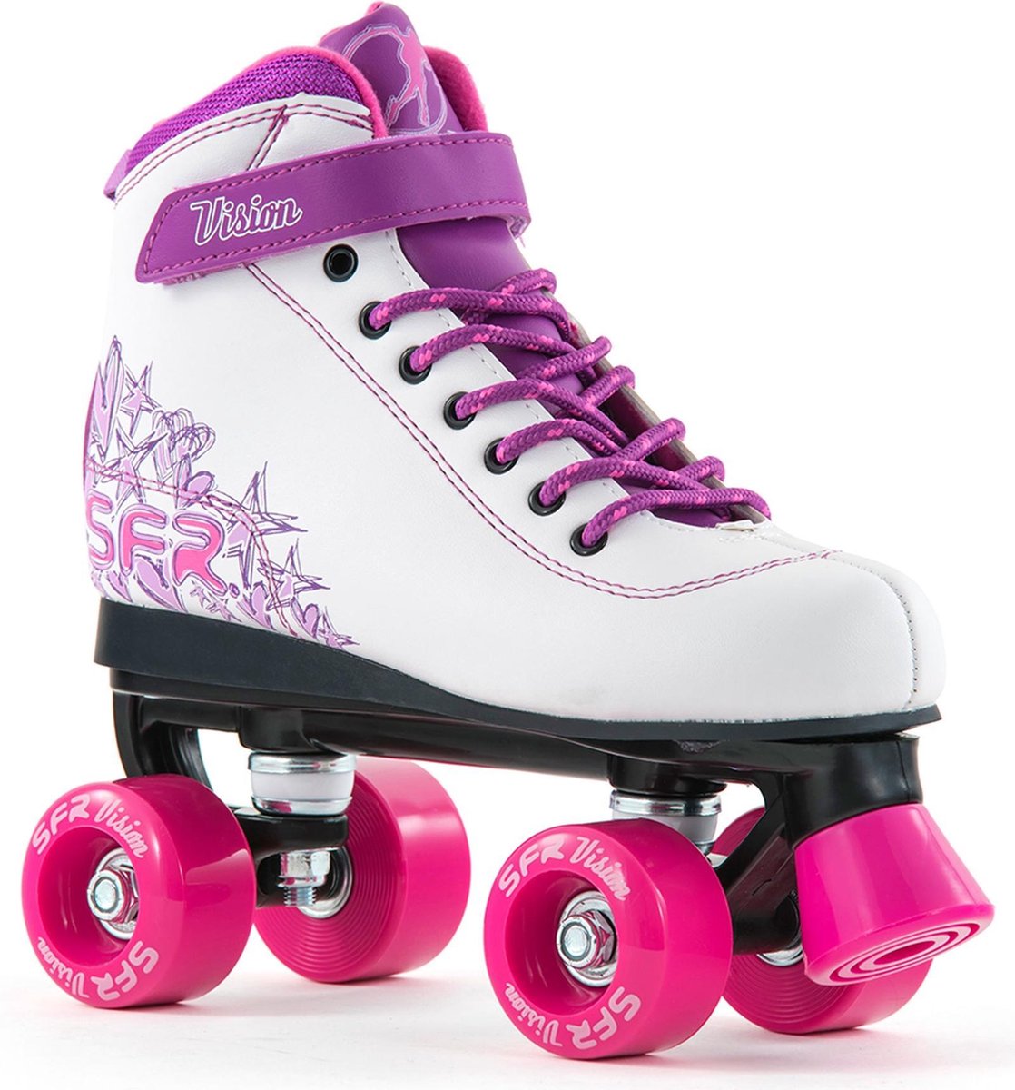SFR Vision II Rolschaatsen - Vegan vriendelijk - Paars/Wit - Maat 30,5 Rolschaatsen kopen online