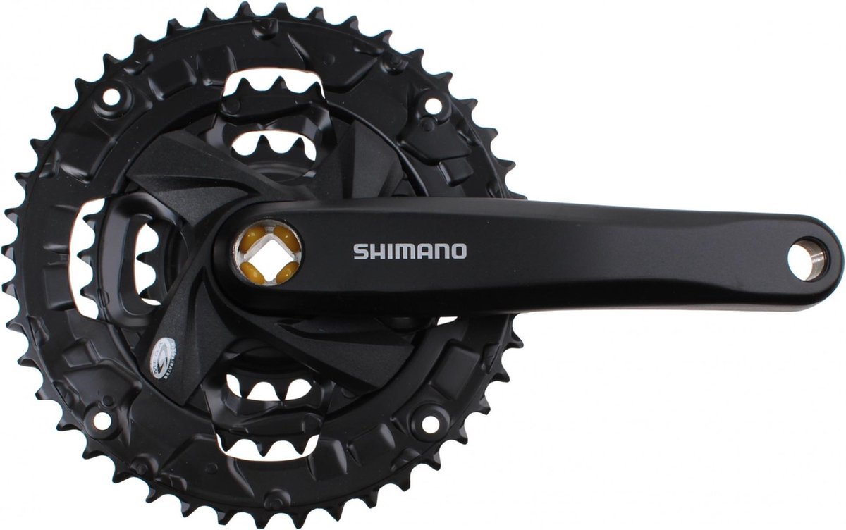 shimano crankstel acera fc m371 26 36 48t 175 mm zwart