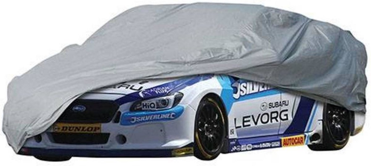 silverline autohoes sterk composietmateriaal waterdicht en uv bestendig maat l 482 x 119 x 177 cm