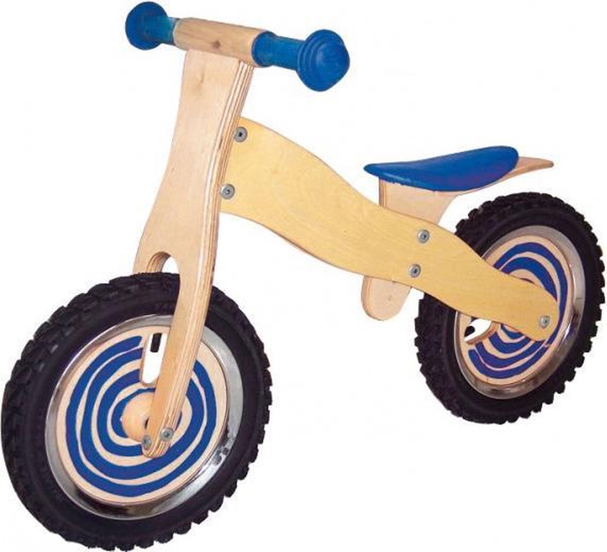 Simply Loopfiets Hout Blauw Loopfiets kopen online