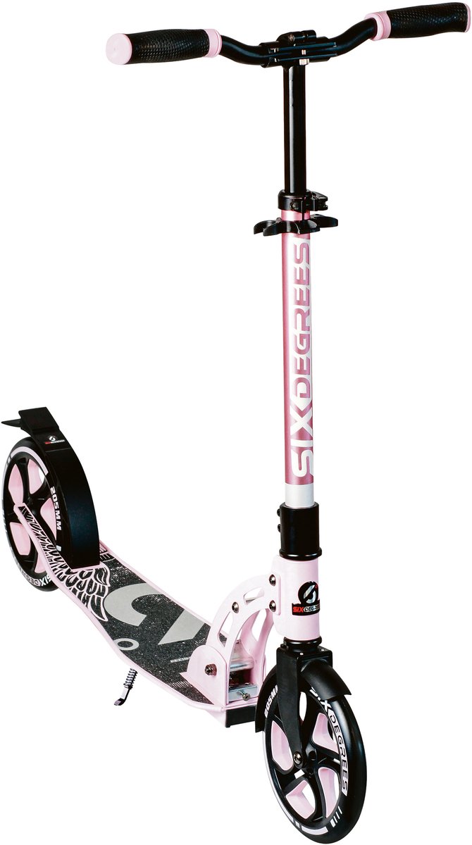 Six Degrees 2-wiel Step Opvouwbaar Voetrem Pastelroze/zwart Step kopen online