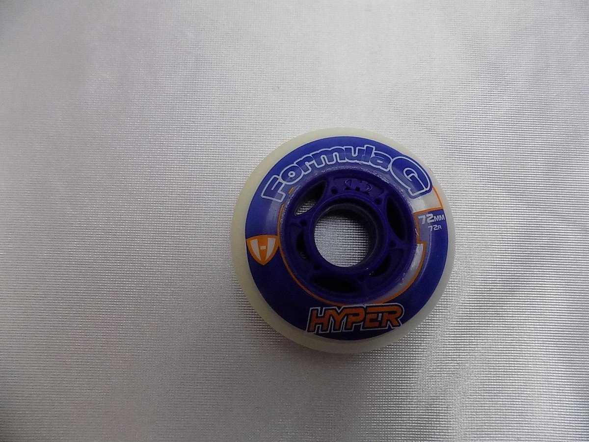 Skate wielen 72 MM 72A indoor 4 pack blauw/wit Hyper Formula G Era Skateonderdeel kopen online