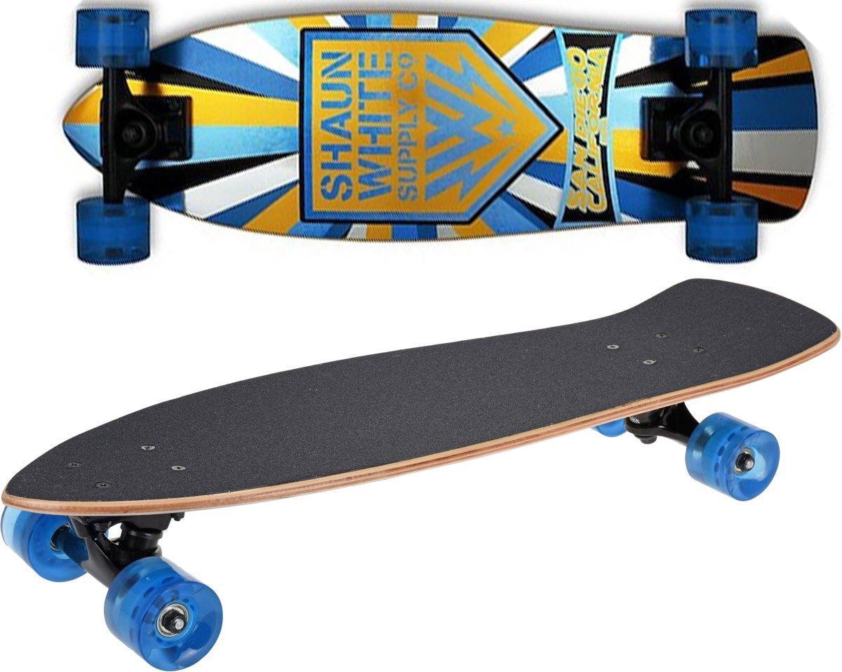 Skateboard Shaun White Airwalk Cruiser blauw/oranje - sun Longboard kopen online