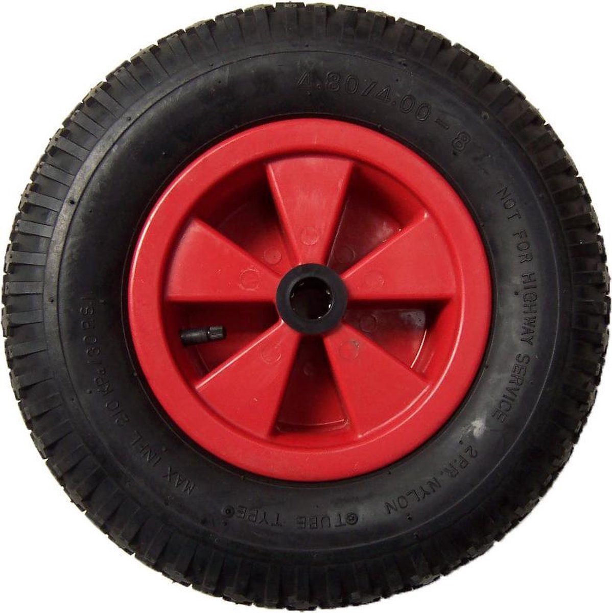 skelter kruiwagenwiel as 25mm met naaldlagers