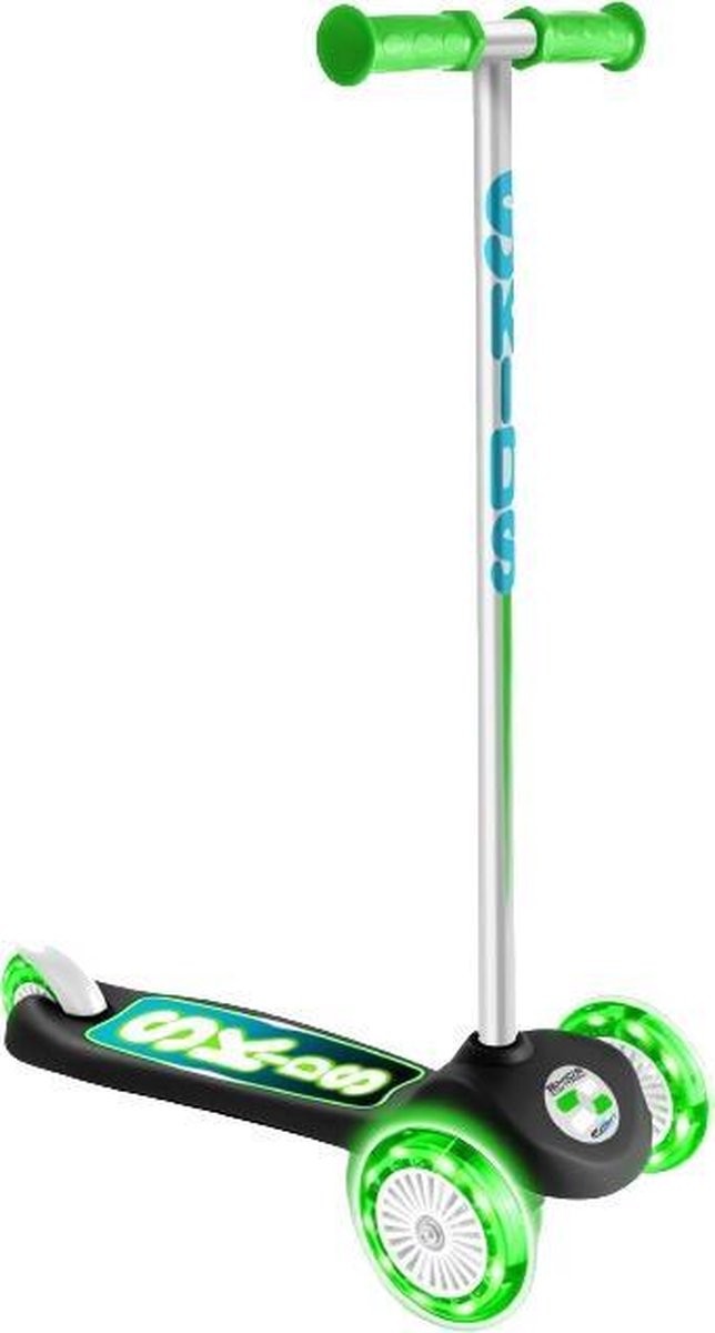 Skids Control Flashing 3-wiel Kinderstep Voetrem Groen/zwart Step kopen online