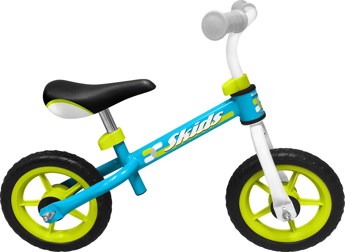 Skids Control Loopfiets - Loopfiets - Jongens en meisjes - Licht Blauw;Licht Groen - 10 Inch Loopfiets kopen online