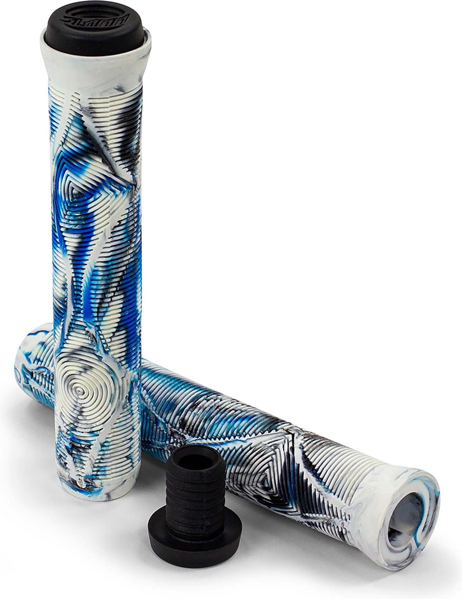 Slamm Team Swirl Handvatten / Stuurgrepen - TPU Rubber - Incl. Einddoppen - 165 mm - Arctic Buitenspeelvoertuigaccessoire kopen online
