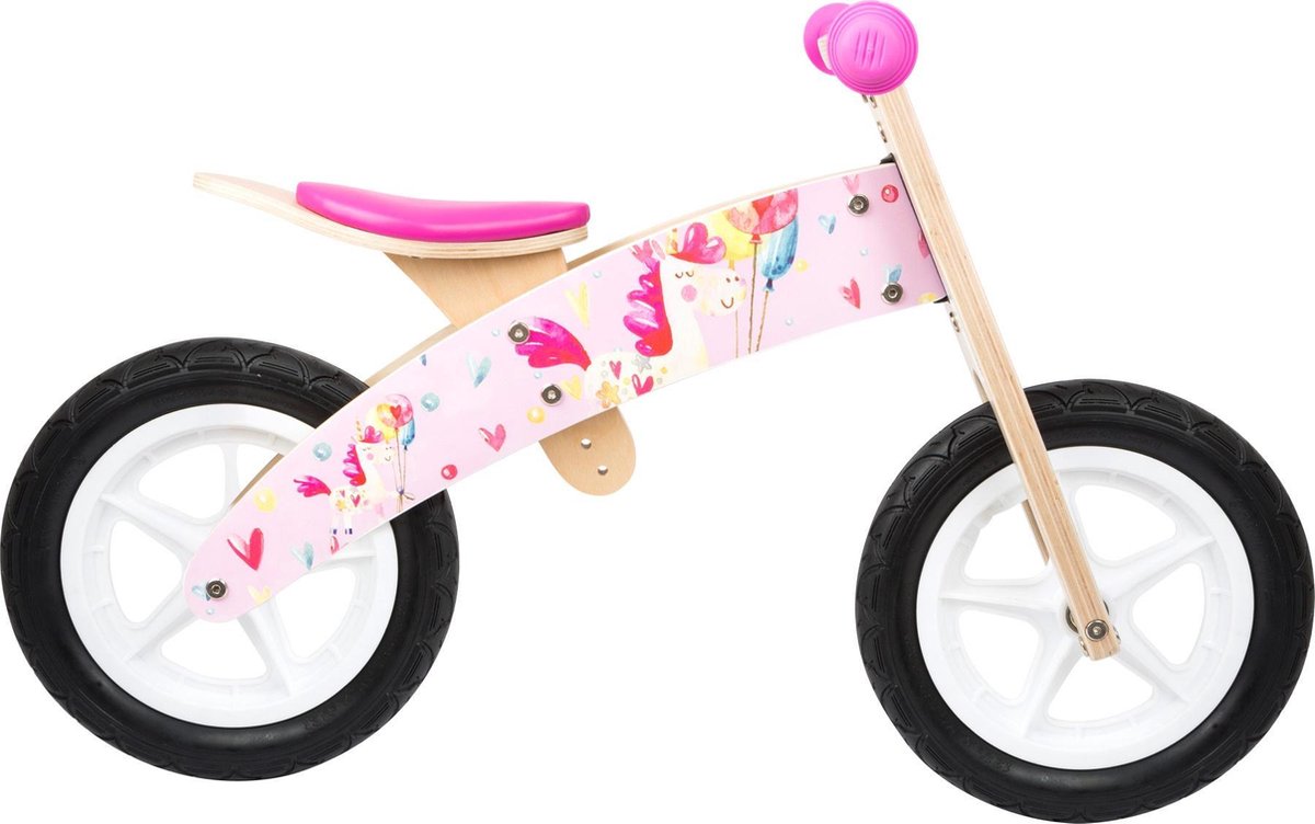 Small Foot Eenhoorn Loopfiets - Loopfiets - Vrouwen - Roze;Blank - 12 Loopfiets kopen online