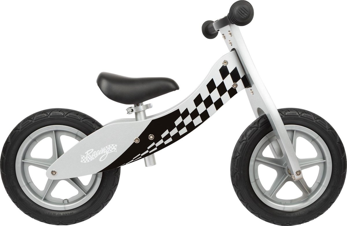 Small Foot Race Loopfiets - Loopfiets - Unisex - Wit;Zwart - 12 Loopfiets kopen online