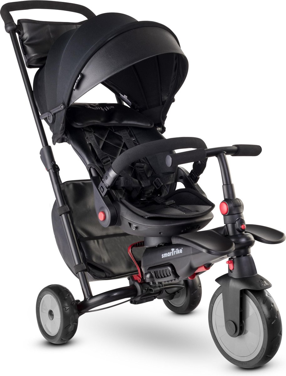 smartrike str7 opvouwbare 8 in 1 driewieler en buggy zwart