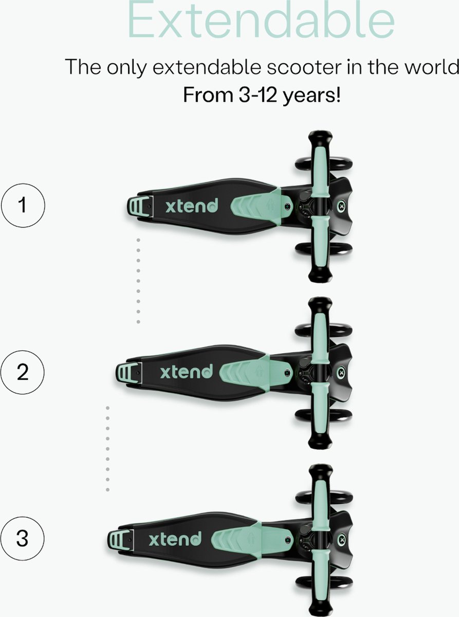 SmarTrike Xtend Scooter Ride-On - Petrol Green Step kopen online
